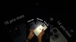 Zoom Test 14 pro max vs 15 pro max vs S24 ultra 😱❤️‍🔥 smartphone [upl. by Ydnec]