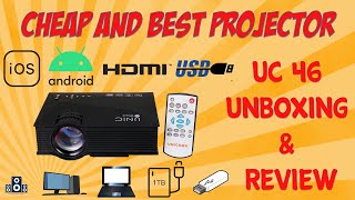 Unic UC 46 Mini Wifi Projector  Quick Review [upl. by Areema]