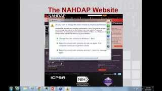 NAHDAP Orientation National Addiction and HIV Data Archive Program [upl. by Suirtemid]