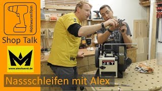 Nassschleifen mit Alex  Wir machen die Stemmeisen wieder scharf [upl. by Neelyhtak]