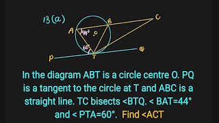 Question 13  WAEC 2024 THEORY  Circle Theorem  Volume of a cylindrical tank [upl. by Nolham]