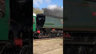 🚂 34052 lorddowding DevonBelle pullman observation car 34092 cityofwells swanage railway [upl. by Miguel866]