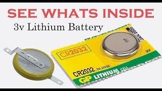 See whats inside 3v Lithium Coin Cell Battery [upl. by Jasisa]