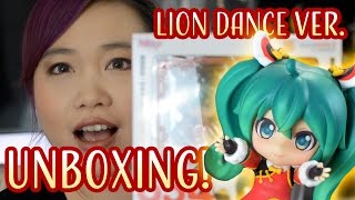 UNBOXING First Impressions GSC Lion Dance Ver Hatsune Miku Nendoroid Figure [upl. by Luther]