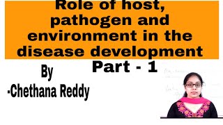 Role of host pathogen and environmental factors in the plant diseases [upl. by Knowlton]