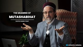 The Meaning of Mutashabihat in the Quran Shaykh Hamza Yusuf Mutashabihat Verse meaning [upl. by Ahsilat]