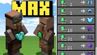 Getting Max armorsmith villager for enchanted diamond armor [upl. by Obie69]