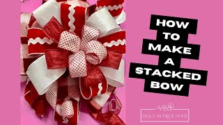 How to Make a Stacked Bow  Easy Bowdabra Bow Maker Tutorial [upl. by Audras]