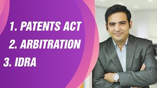 PATENTS ACT 1970  ARBITRATION AND CONCILIATION  IDRA ACT 1951 ECL REVISION LECTURES PART 3 [upl. by Enirehs]