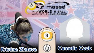 Women’s World 9ball  Kristina Zlateva vs Camelia Cook [upl. by Norling]