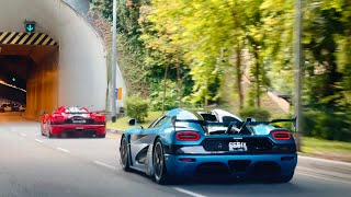 Racing Two Koenigsegg Ageras Through Singapore [upl. by Bergquist]