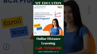 BCA Admission Open  Distance Learning [upl. by Anitak]