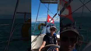 Sailing Hallberg Rassy 352  JoyFull  shorts sailing boatlife [upl. by Nallid]