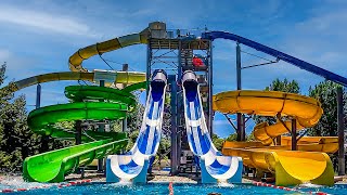 The BEST Waterslides at Lipót Bath Waterpark [upl. by Domeniga901]