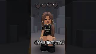 ʚ∘ doe vs siren eyes 👀😹 capcut roblox viralvideo viralshorts auroraloux [upl. by Emmi967]