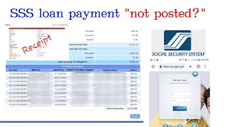 SSS loan payment not posted  SSS Member [upl. by Amihsat869]