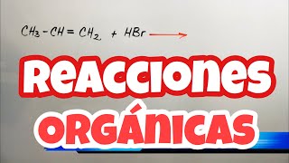 REACCIONES ORGÁNICAS de Eliminación y Sustitución [upl. by Aubrette356]