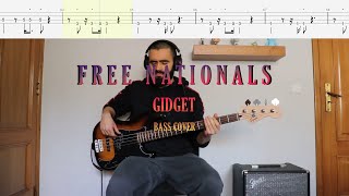 Free Nationals ft Anderson Paak  Gidget Tiny Desk Bass Cover  Tabs [upl. by Nachison]