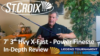 St Croix Rod Review Legend Tournament Bass Power Finesse 73quot Heavy XFast Pitchn Perfect [upl. by Elicec]