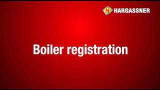 Hargassner Heating Technology  App Boiler registration [upl. by Hickey125]