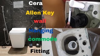 Cera Blind Installation Wc Advance Bush  New style lampkey wallhung toilet perfect installation [upl. by Boatwright497]