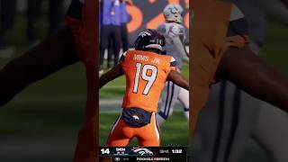 Bo Nix finds Marvin Mims for a touchdown and for two points broncos madden nfl football shorts [upl. by Janie]