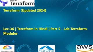 Lec36  Terraform In Hindi  Part 5  Lab Terraform Modules [upl. by Enoed]