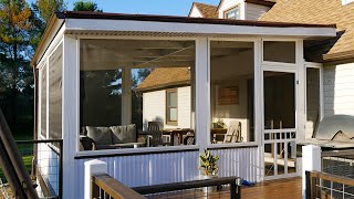 Build a Screen Porch on a Deck without Attaching to the House [upl. by Giorgi]