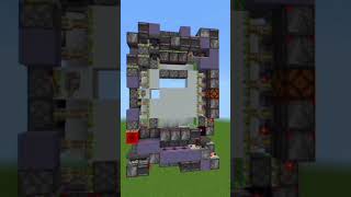 5x5 Piston Door in Bedrock minecraft redstone shorts [upl. by Annaes398]