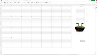 Monthly Calendar Google Sheets Walk through [upl. by Demetri]