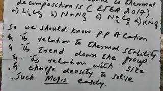 Polarizing power of cation and thermal srability of carbonates and nitrates with tricky mcqs [upl. by Nivlad270]