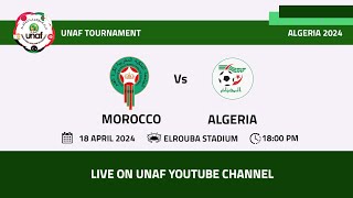 UNAF TOURNAMENT 2007  2008  MD1  MOROCCO VS ALGERIA [upl. by Atiner]