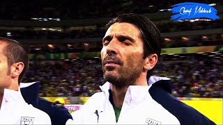 Gianluigi Buffon sings the Italian national anthem in different major tournaments 20022016 [upl. by Aryaz890]