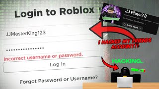 I hacked JJPlays78 Roblox [upl. by Harv]