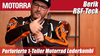 Unboxing Berik RSFTeck perforierte 1Teiler Motorrad Lederkombi [upl. by Razaele]