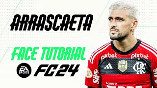 EA FC 24  DE ARRASCAETA FACE TUTORIAL  STATS FLAMENGO [upl. by Anaira794]