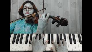 Im Not that Girl  Cynthia Erivo From Wicked Piano amp Violin Cover by Kesthi FS [upl. by Annaohj366]