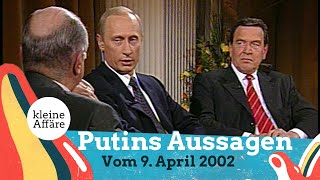 Putins Aussagen vom 9 April 2002 [upl. by Adelind127]