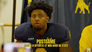 JCSU Football 60 after 2117 win over Virginia State  Postgame  HBCUGameDaycom [upl. by Enahpad]