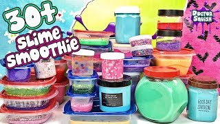 MIXING More Than 30 Jars of Slime In A Smoothie [upl. by Edison]