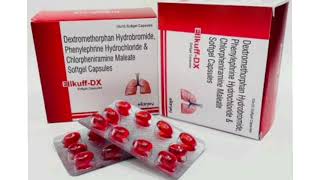 Elikuff DX Capsule Dextromethorphan Hydrobromide Phenylephrine Hydrochloride amp Chlorpheniramine [upl. by Trinetta]