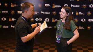 Interview with WIM Kathie Goulart Librelato  FIDE World Cup  Round 1 [upl. by Adlanor81]