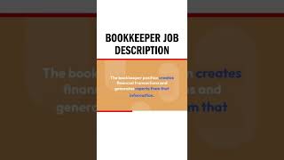 Bookkeeper job description [upl. by Zucker]