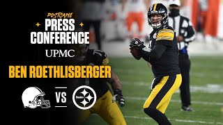 Postgame Press Conference Wild Card vs Cleveland Browns Ben Roethlisberger [upl. by Neraa]