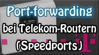 PORTS Freischalten weiterleiten  Telekom Router DeutschHD Update [upl. by Ynnhoj]