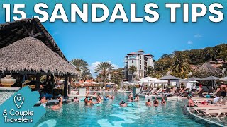 Our Top 15 Tips for Sandals Resorts  2023 [upl. by Anaher]