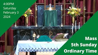 Mass for the 5th Sunday of Ordinary Time [upl. by Eenar365]