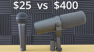 Behringer XM8500 vs Sure SM7B 25 Microphone Vs 400 Microphone  cheap mic vs expensive mic [upl. by Arlee]