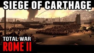 Rome II Total War  Siege of Carthage Alpha Footage [upl. by Anilehcim]