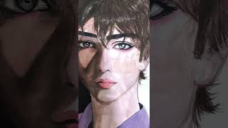 Handsome boy painting Arty Crafty Jasmineacrylic [upl. by Notaes385]